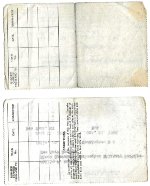 PRR Employee Martin Passes, Reverse Sides, 1958